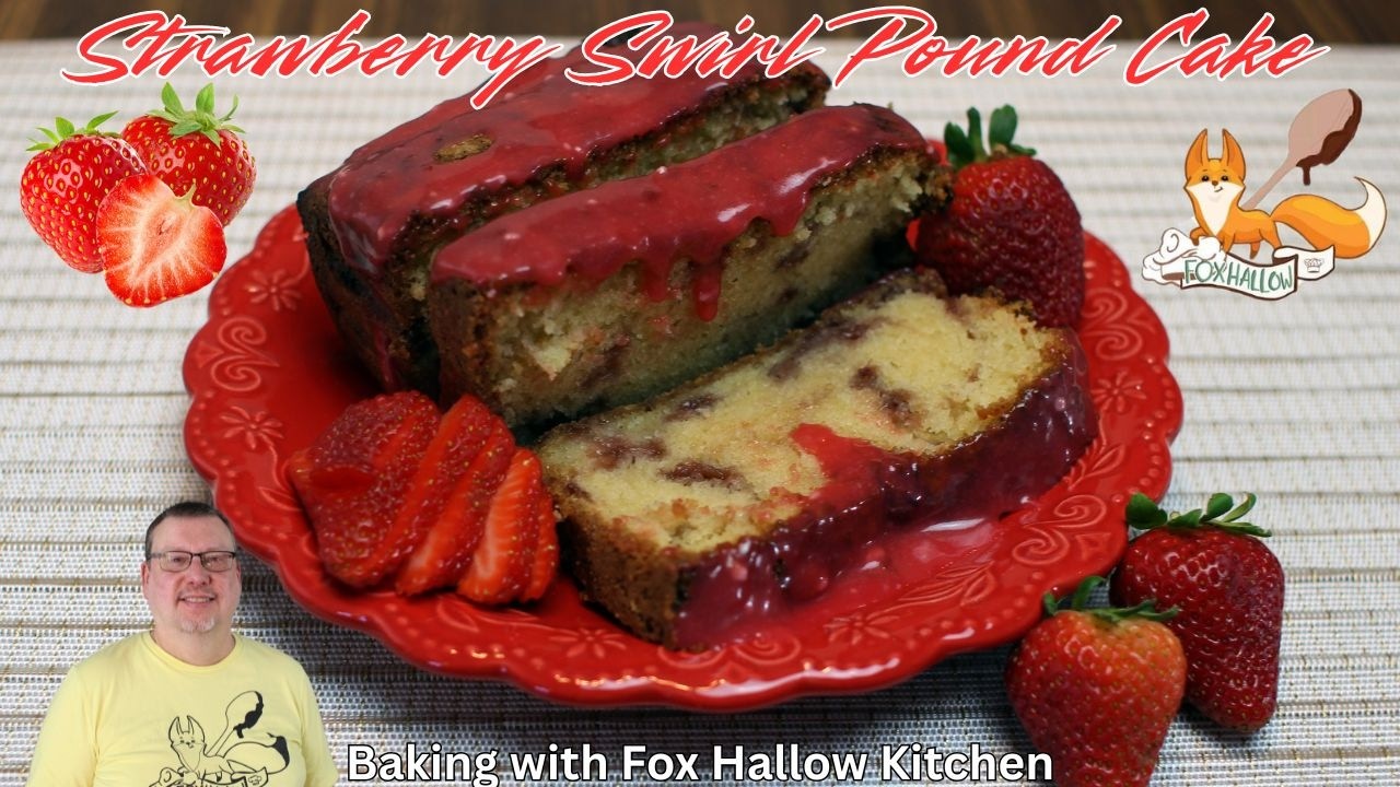 Strawberry Swirl Pound Cake