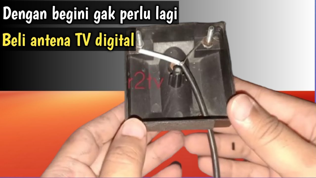 TIPS DAN TRIK⚡⚡⚡Bikin antena TV digital sendiri sederhana sinyal mantap !!