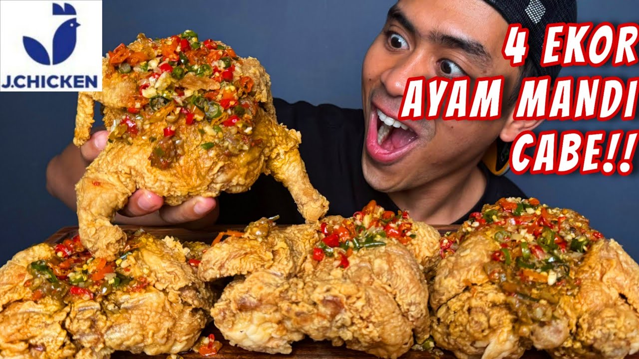 MUKBANG 4 EKOR AYAM GORENG DARI J.CHICKEN!!
