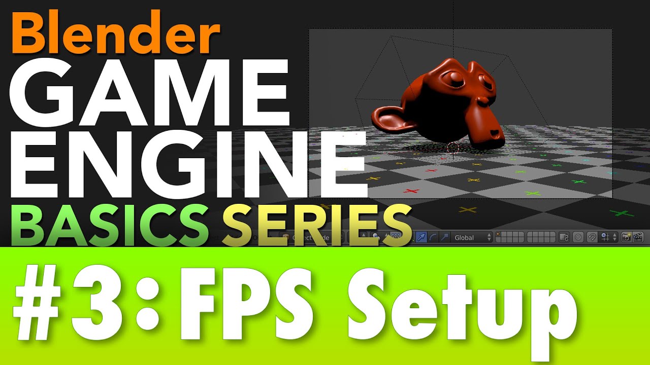 Учебник по основам игрового движка Blender №3: настройка FPS #b3d #gamelogic