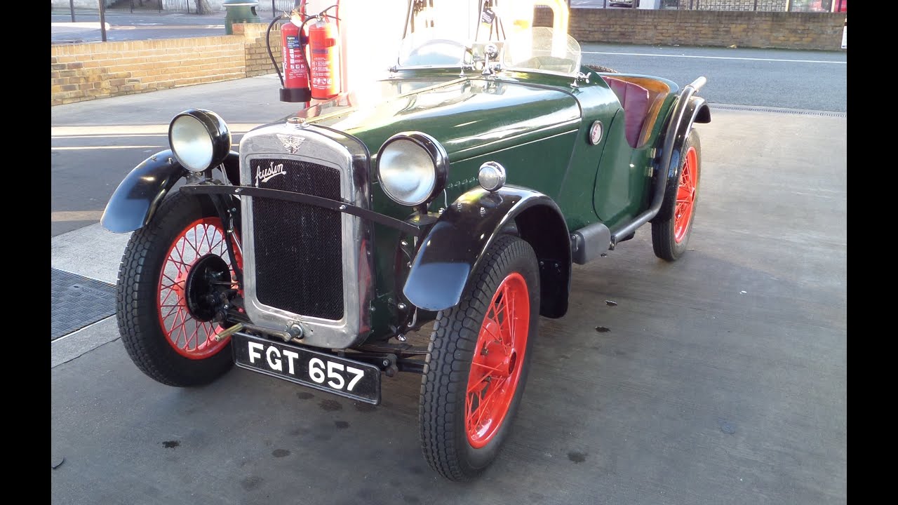 Austin 7 Special Driving Around London, (Ulster front axle, Nippy Cam, Ruby Chassis)
