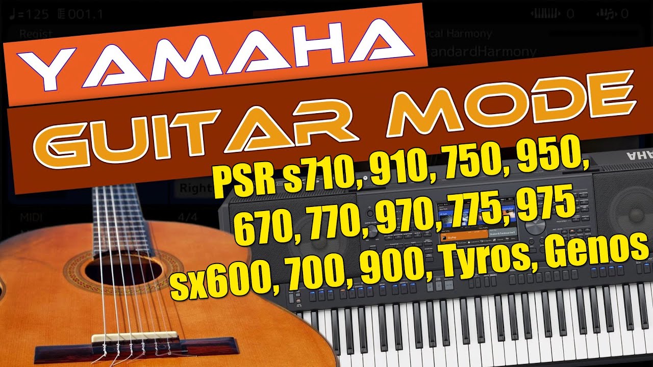 Yamaha Guitar Mode in PSR/Tyros/Genos keyboard | A hidden feature of Yamaha arrangers.