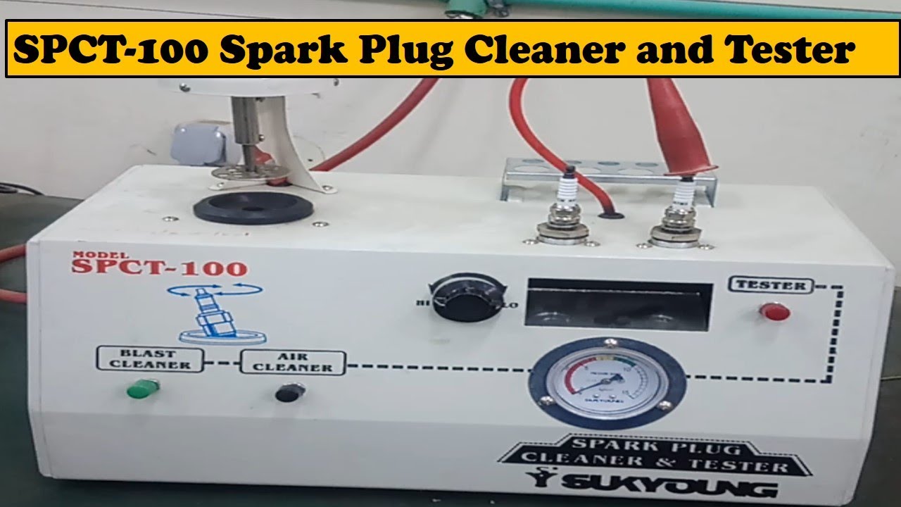 SPCT 100 Sparkplug Cleaner & Tester | A Quick Guide | English