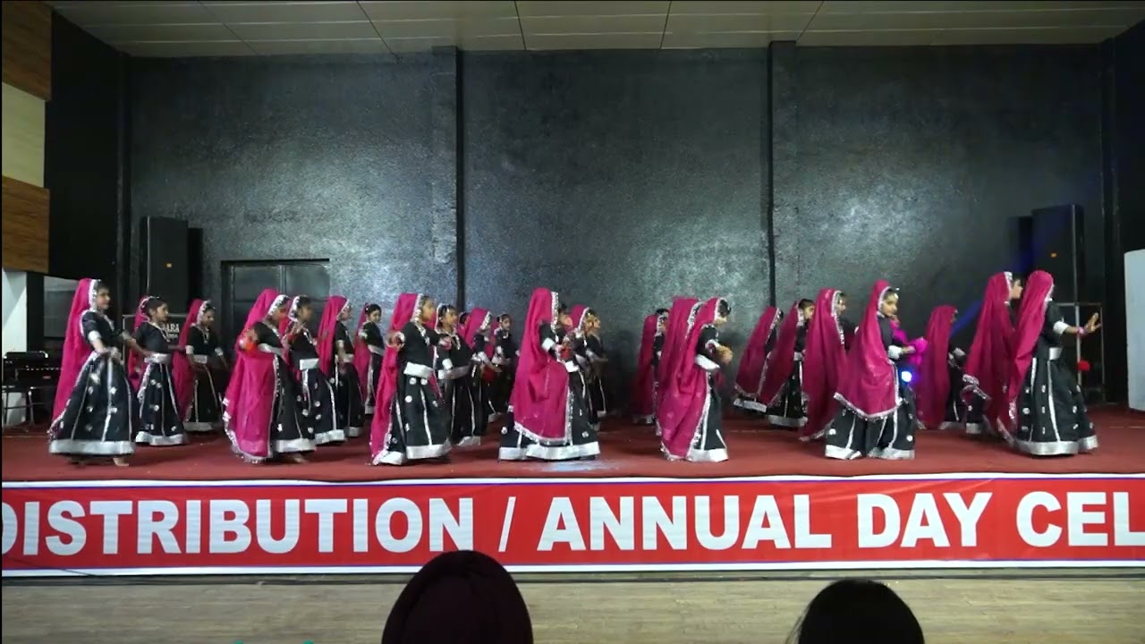 Ghoomar(Rajasthani Dance)Sadhu Singh Shergill Maple Bear Canadian School Mukandpur | Annual Function