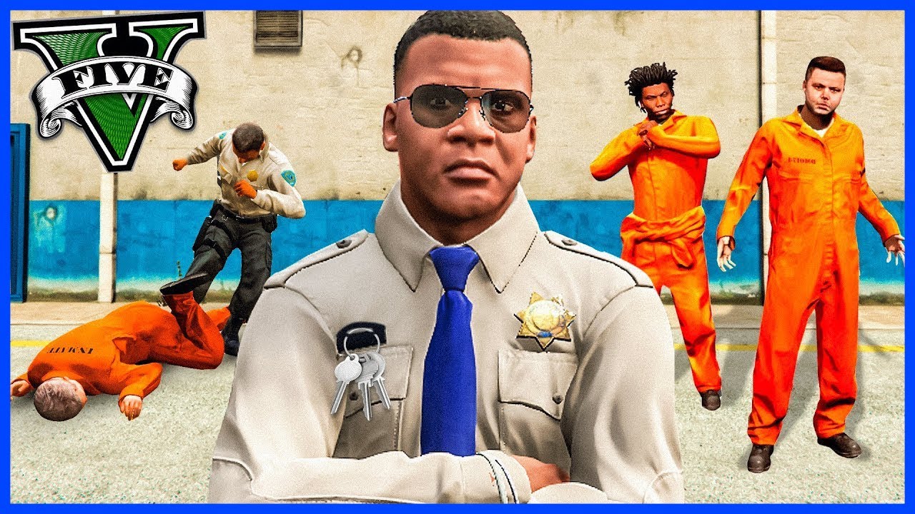 HRAJU GTA 5 JAKO DOZORCE VE VĚZENÍ! (GTA 5 Módy)