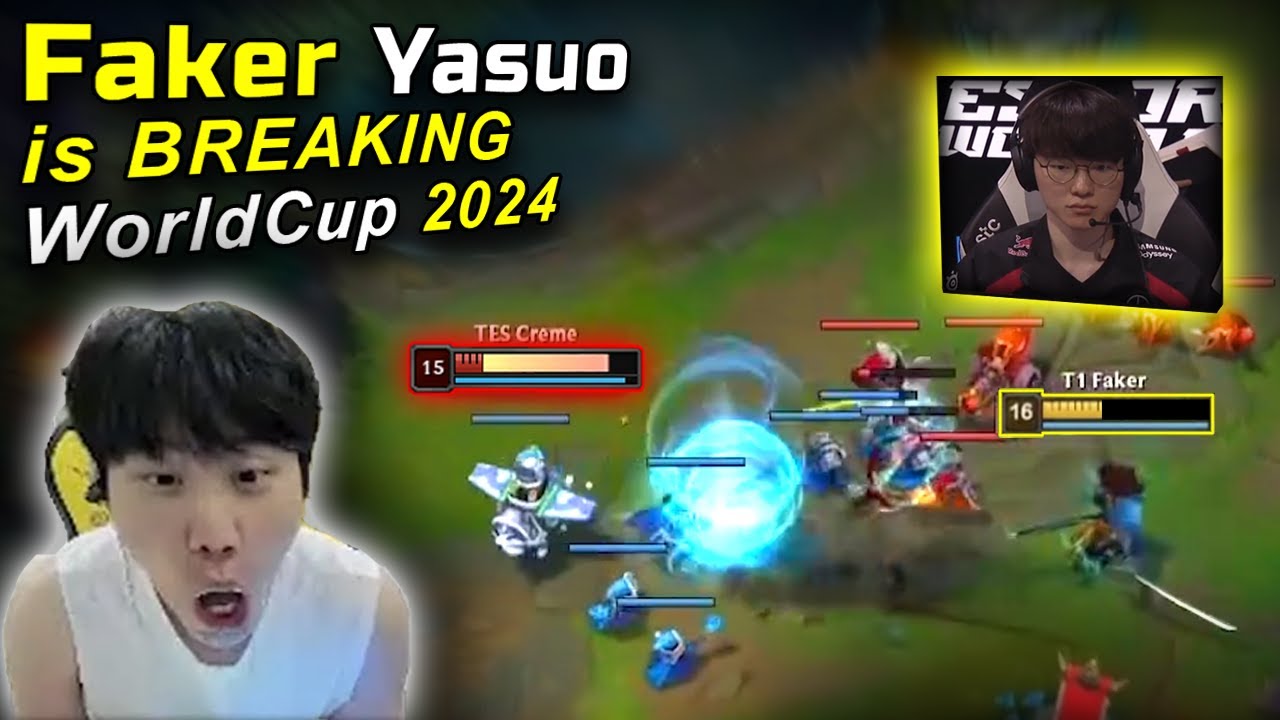 Doinb Reaction : FAKER YASUO Destroying WorldCup 2024
