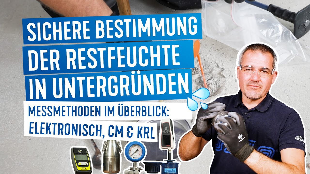 3 Methoden zur Feuchtigkeitsmessung: Elektronische Messmethode, CM Messmethode und KRL Messmethode