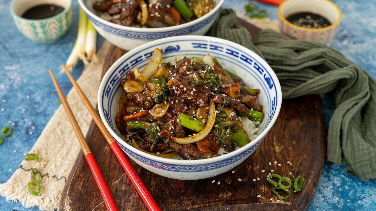 Rindfleisch mit Brokkoli | Beef & Broccoli | einfach & schnell aus dem Wok