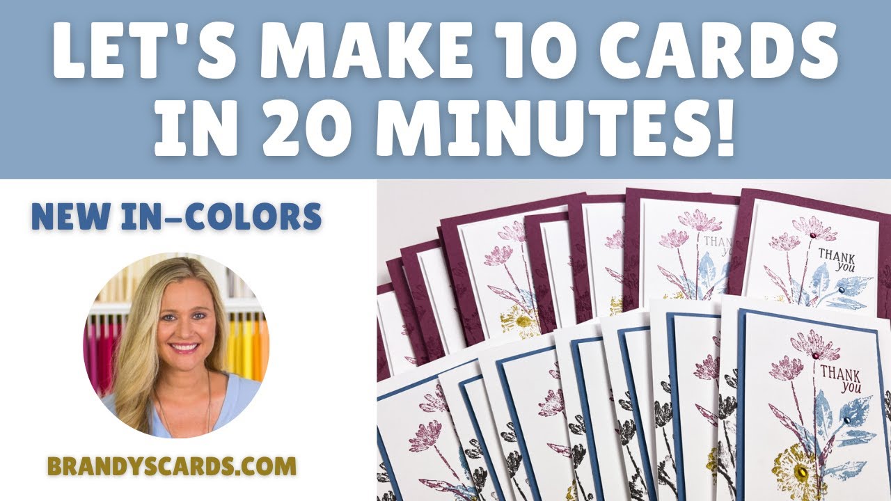 Easy Card Making | One Card in 5 Minutes or 10 in 20 Minutes