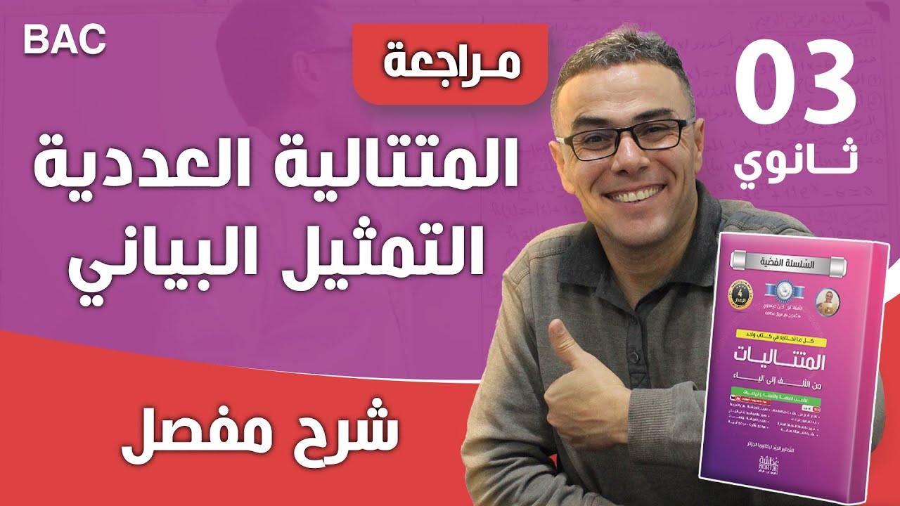 المتتالية العددية التمثيل البياني