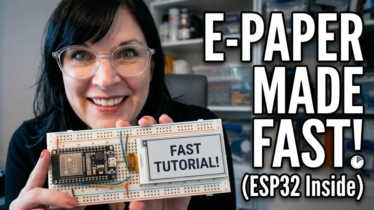 Краткое руководство по созданию электронного бумажного дисплея (ESP32), которое займет всего неск...