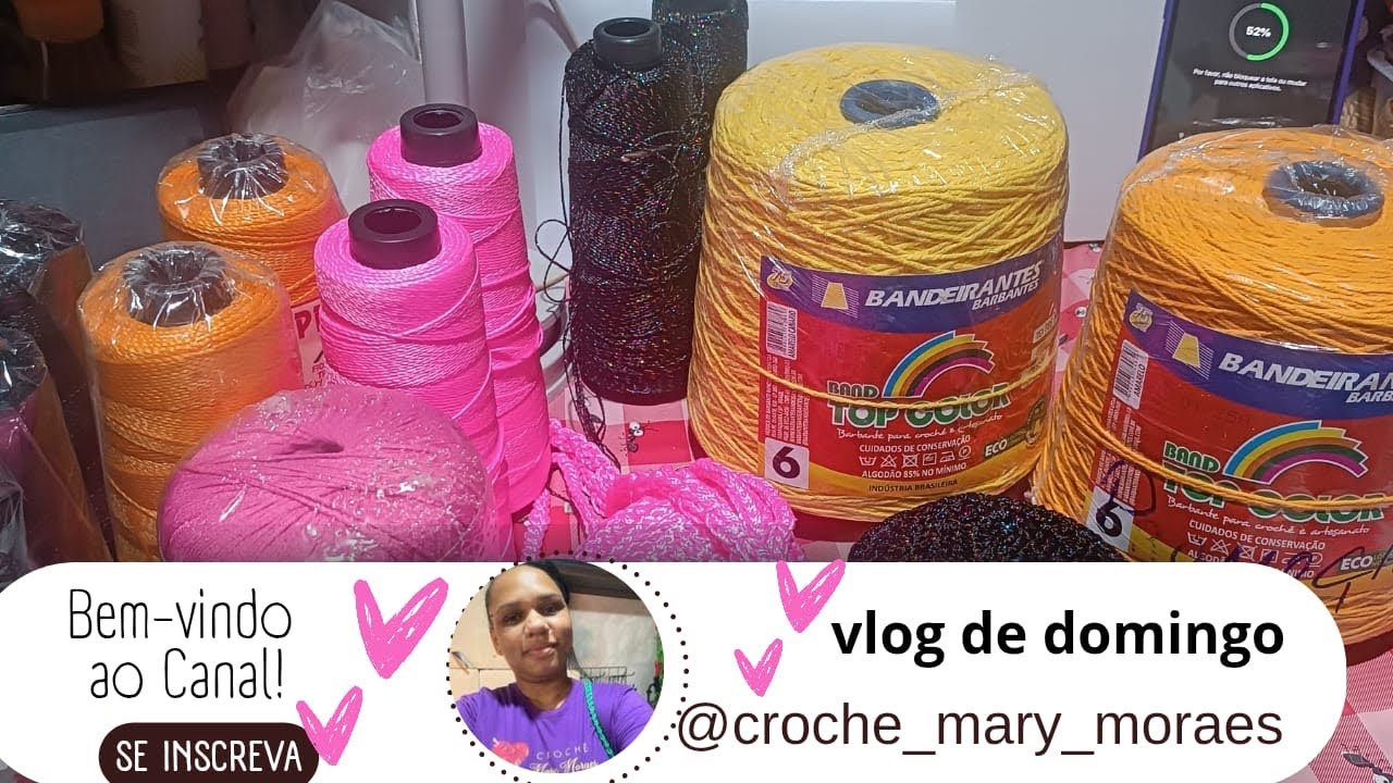 Feira, produção e comprinhas#vlogdecroche #crocheteirasdobrasil 
