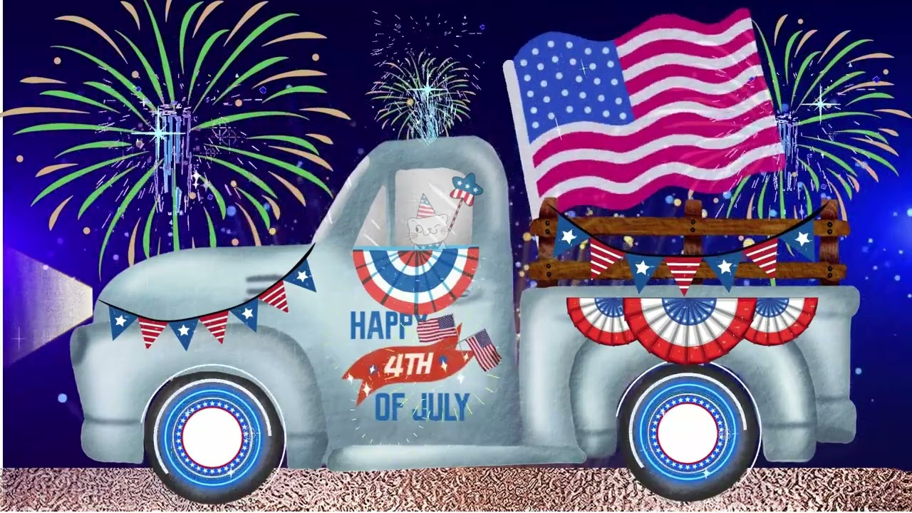 4th of July Fireworks Background