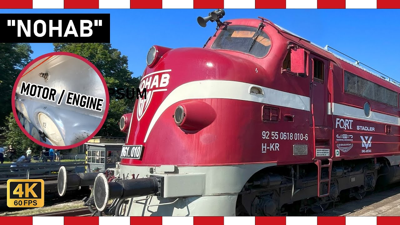 Prohlídka motoru a kabiny M61.010 NOHAB Festival parních lokomotiv 16.9.2023