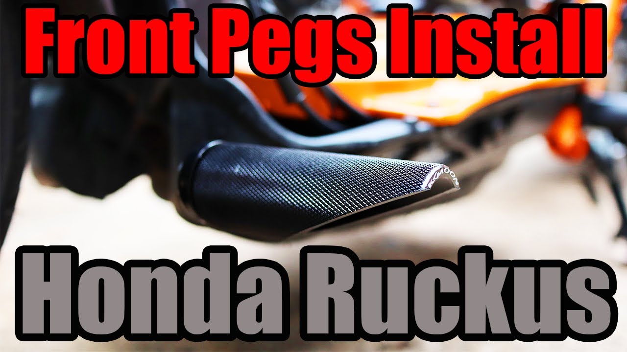 Installing Front Pegs on the Honda Ruckus #Ruckus #Honda