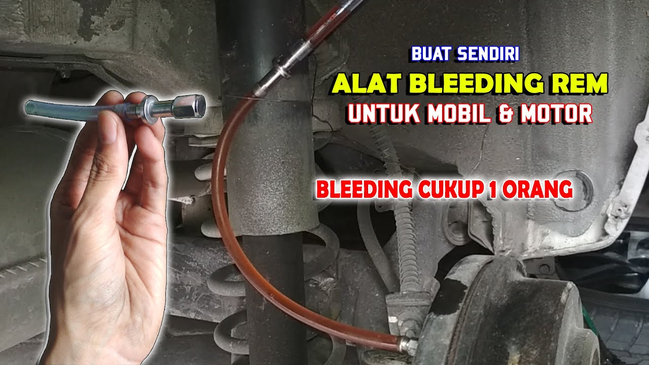 Membuat Alat Bleeding Rem Mobil & Motor | Alat Bleeding Minyak Rem Otomatis