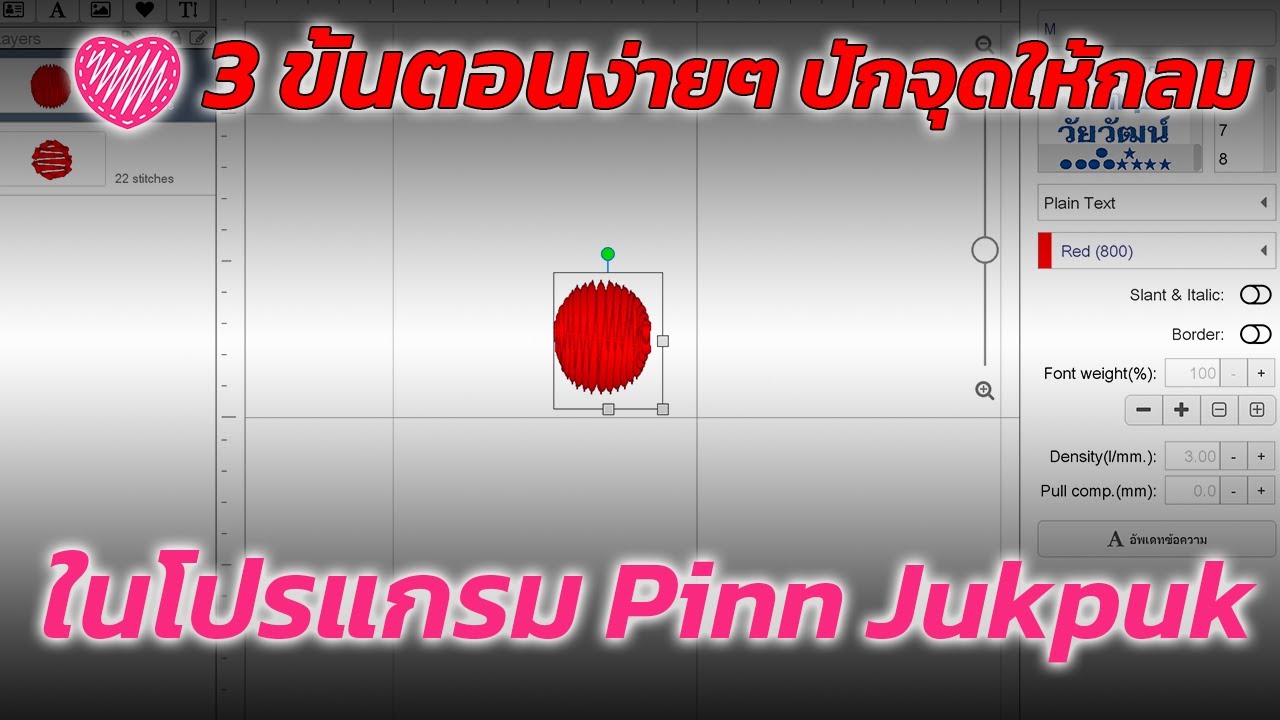 3 ขั้นตอนง่ายๆ ปักจุดให้กลม ในโปรแกรม Pinn Jukpuk