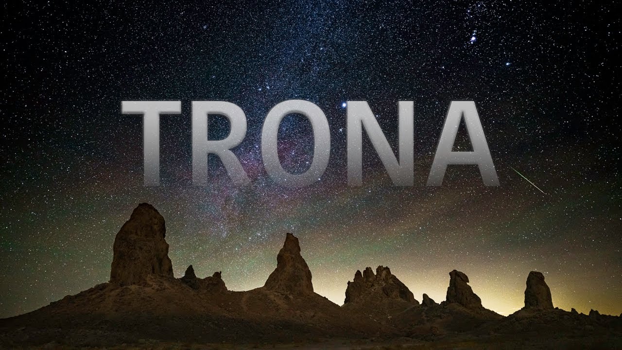 Trona Pinnacles at Night