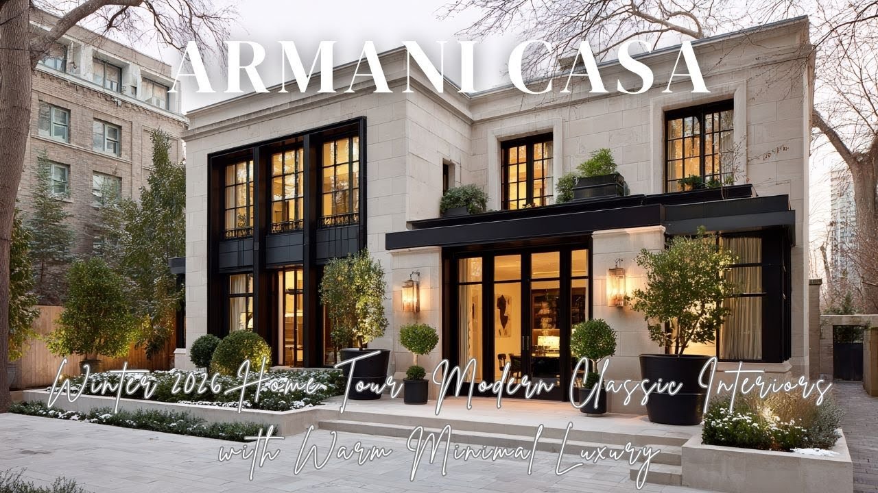 Armani Casa Winter 2026 Home Tour  Modern Classic Interiors with Warm Minimal Luxury