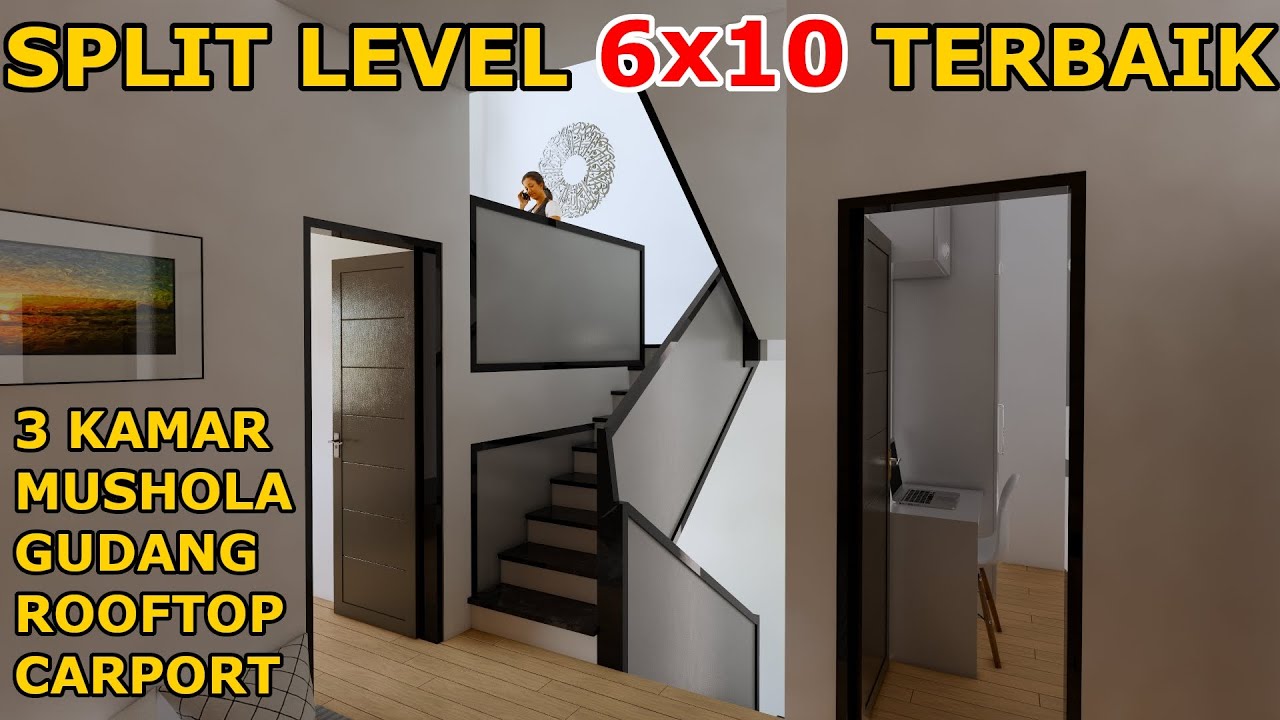 TERBAIK dari yang TERBAIK !!! Rumah Split level 6x10 meter