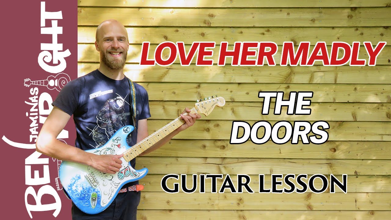 Love Her Madly - The Doors - Guitar Lesson & Solo