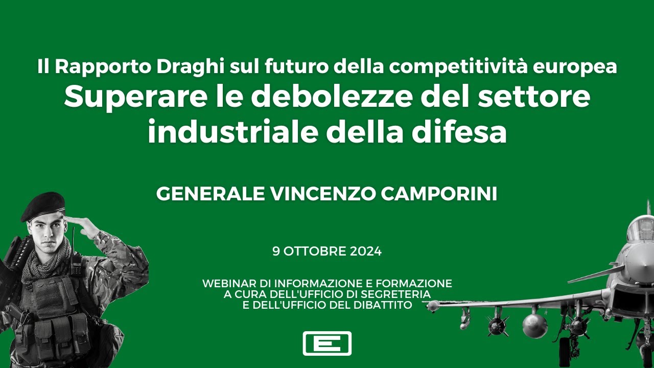 Il Rapporto Draghi: superare le debolezze del settore industriale della difesa