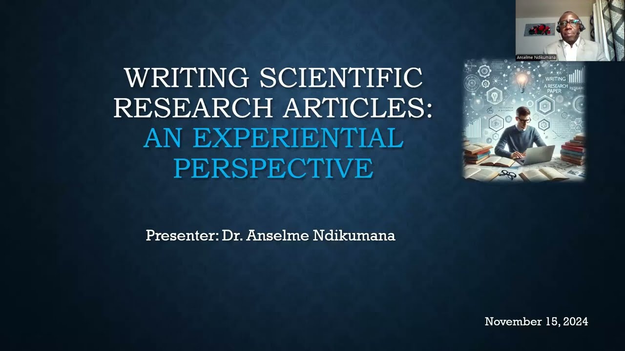 Writing Scientific Research Articles:  An Experiential Perspective
