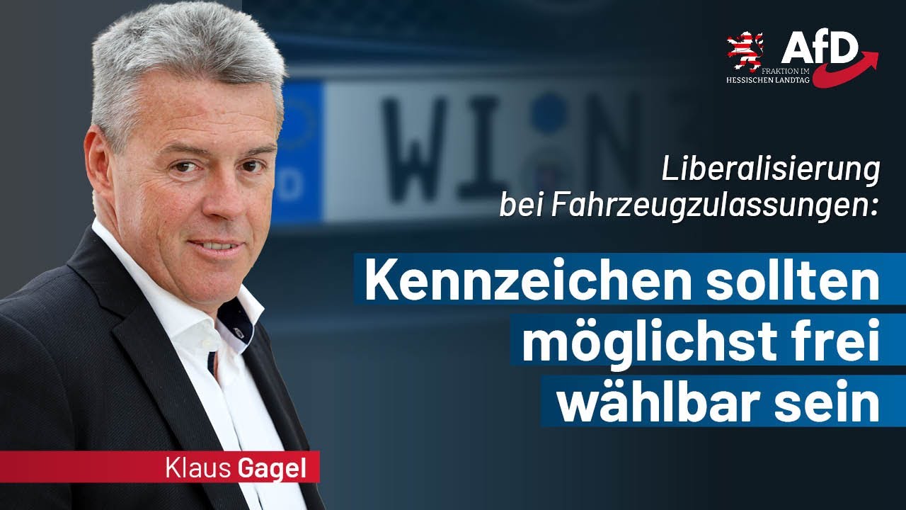 Liberalisierung bei Fahrzeugzulassungen: Kennzeichen sollten m&ouml;glichst frei w&auml;hlbar sein