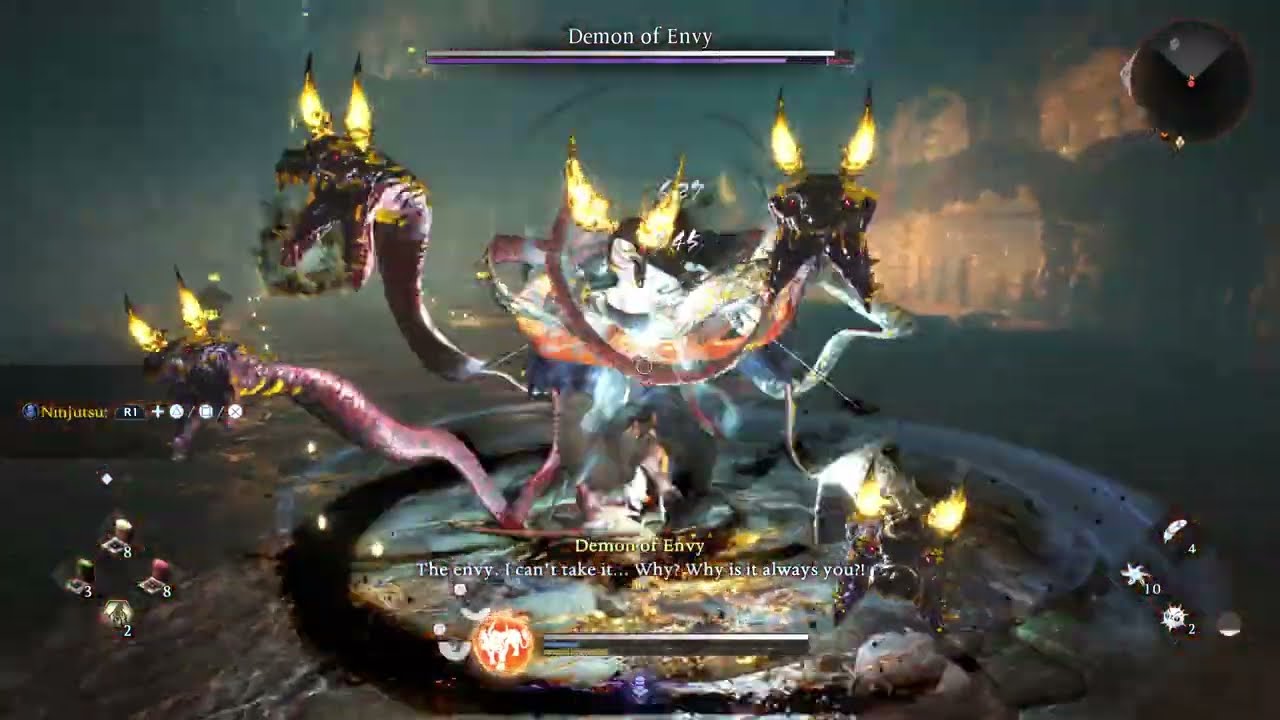 Nioh 3: Demon of Envy boss fight