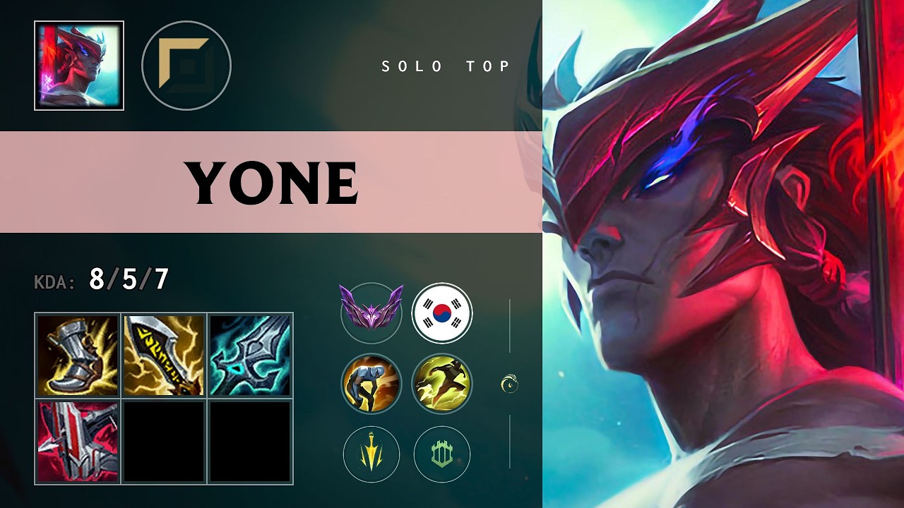 Yone Top vs Tryndamere - KR Master Patch 26.13