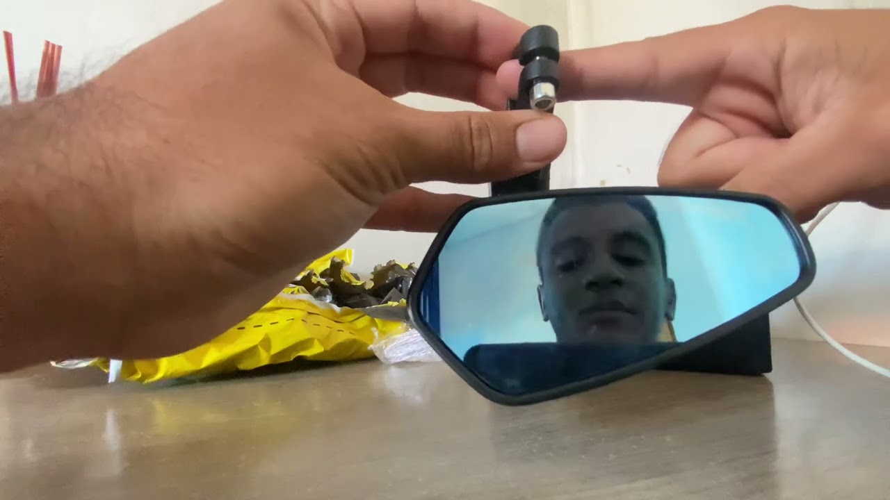 Retrovisor universal ponta de guidão para motos. 3 formas de instalar. Tirando dúvidas