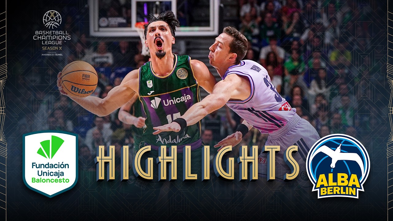 Unicaja v ALBA BERLIN | Quarter-Finals | Highlights | #BasketballCL 2025-26