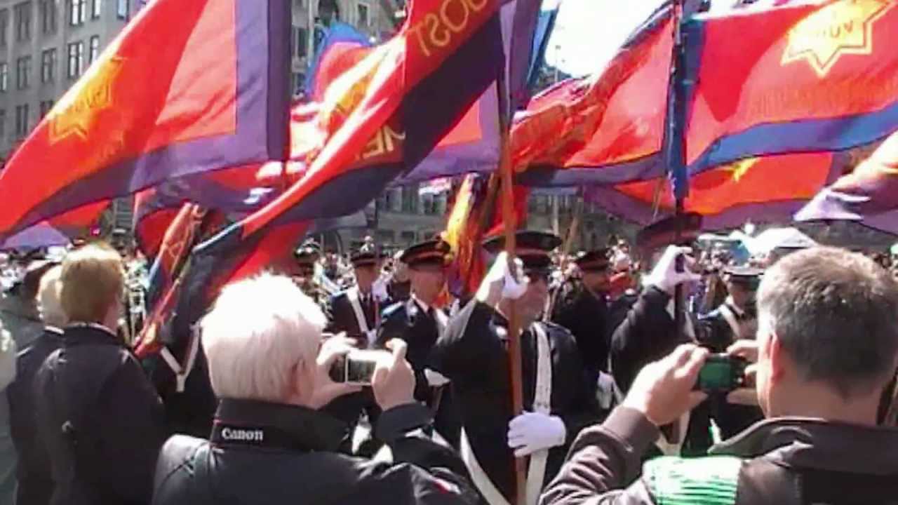 125-Jarig jubileum Leger des Heils Nederland estafettemars door Amsterdam