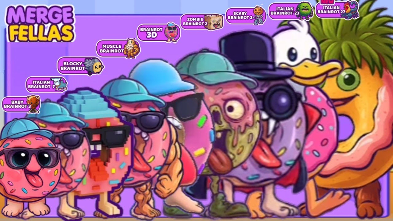 Merge Fellas BOSS + BOSS ⁉️ BRAINROT 27, 23, 7, Scary,zombie,3D,Muscle,Blocky,Baby - New Update
