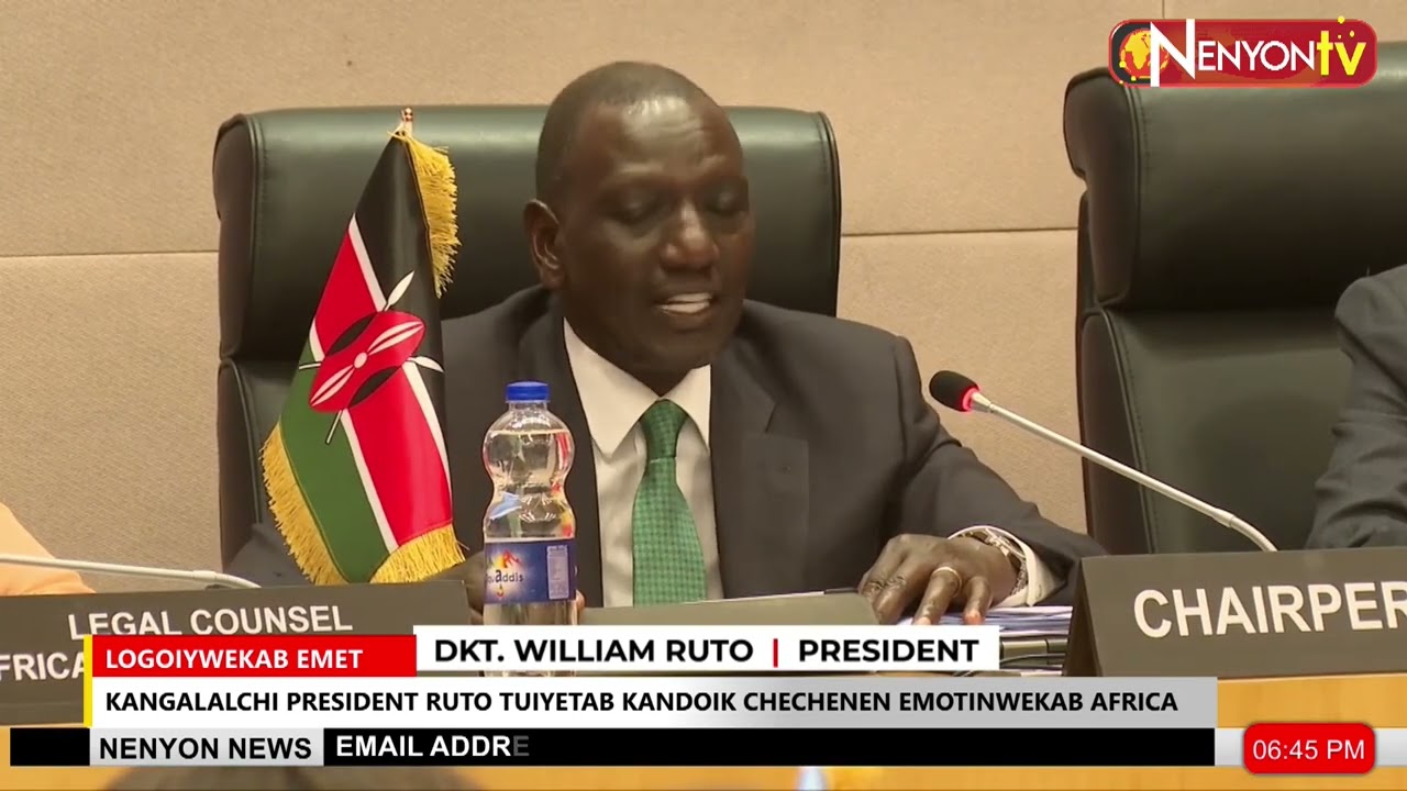 PRESIDENT RUTO CHAIRS AFRICAN HEADS OF STATE CLIMATE CHANGE MEETING AT AU HEADQUARTERS