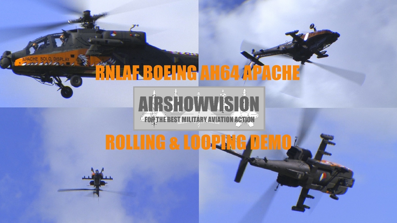 BOEING APACHE AH64 DEMO - Netherlands Air Force (airshowvision)