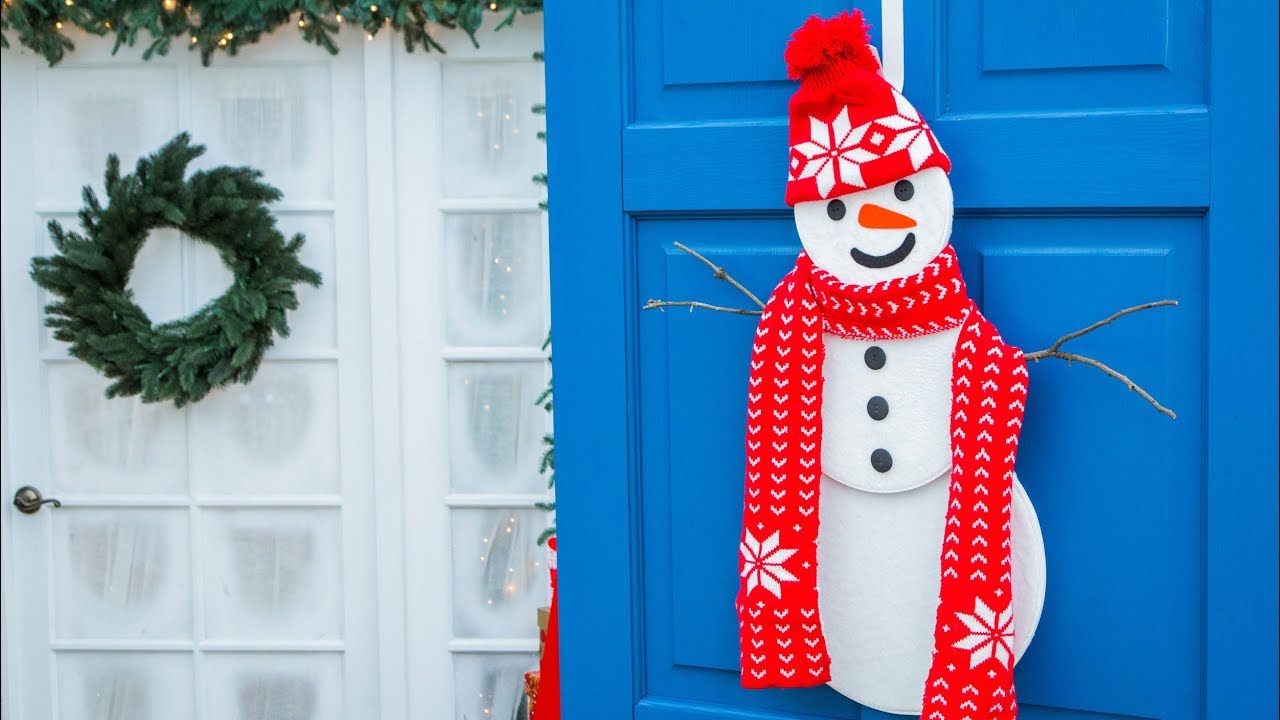 DIY Snowman Door Hang - Home & Family