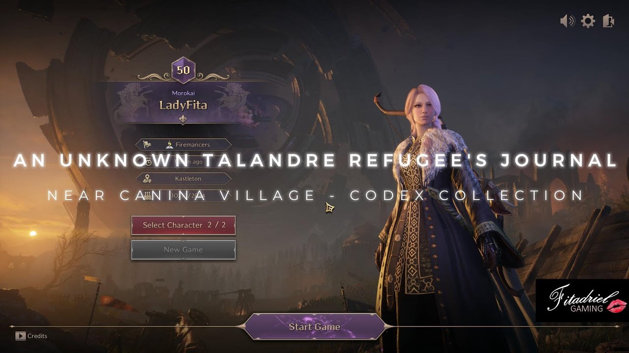 An Unknown Talandre Refugee's Journal - All 5 Pages - Throne and Liberty