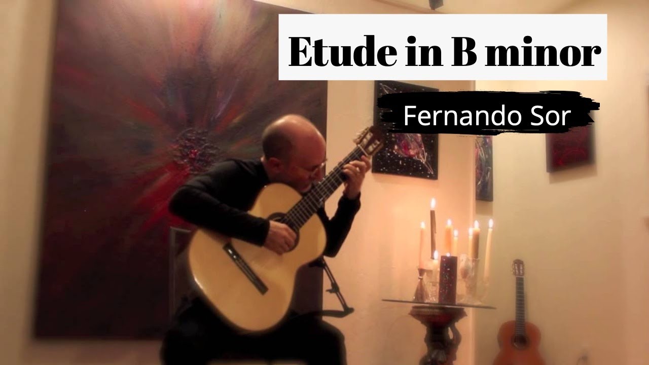 Etude in B minor Op. 35 No. 22 - Fernando Sor | Classical Guitar Performance