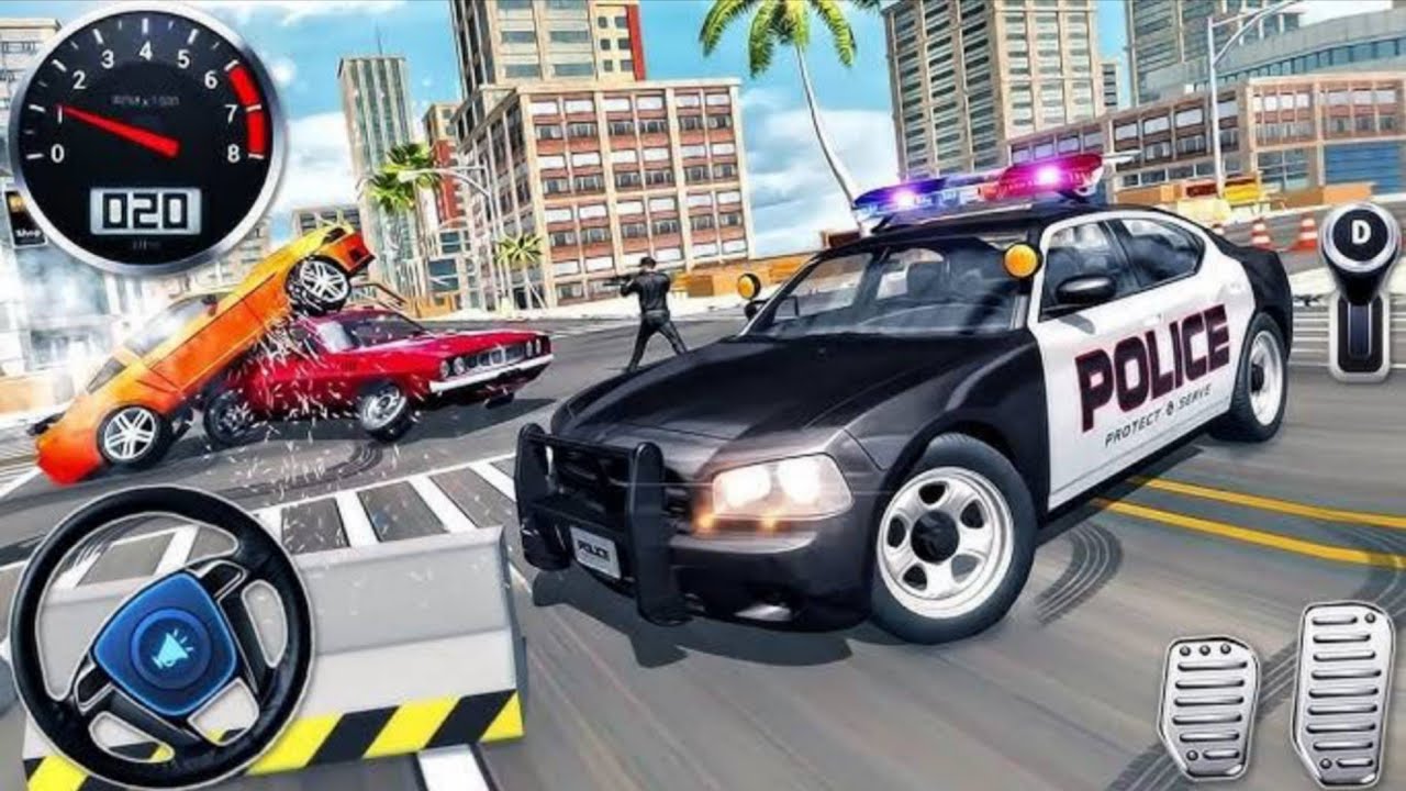 Police Car Chase Simulator 3D Game - Real Cop Cars Driving 2025 - android gameplay 