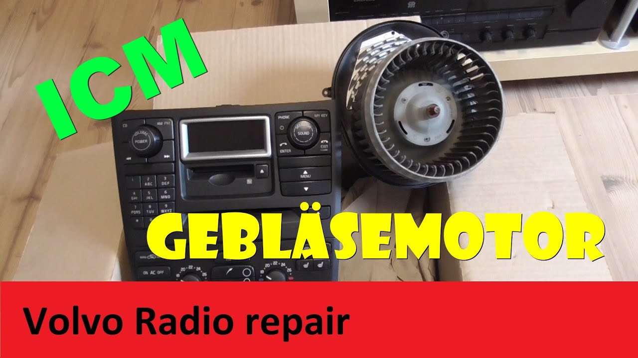 Volvo Radio Steuergerät repair | Infotainment Control Modul ICM repair | Gebläse Motor reparieren