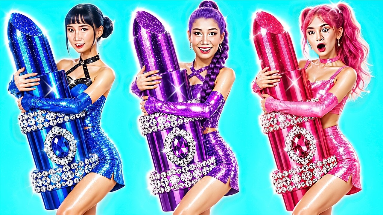 Od Kujonki do Popularnej Idolki Rumi, Mira i Zoey! Huntrix Glow Up IRL w KPop Demon Hunters