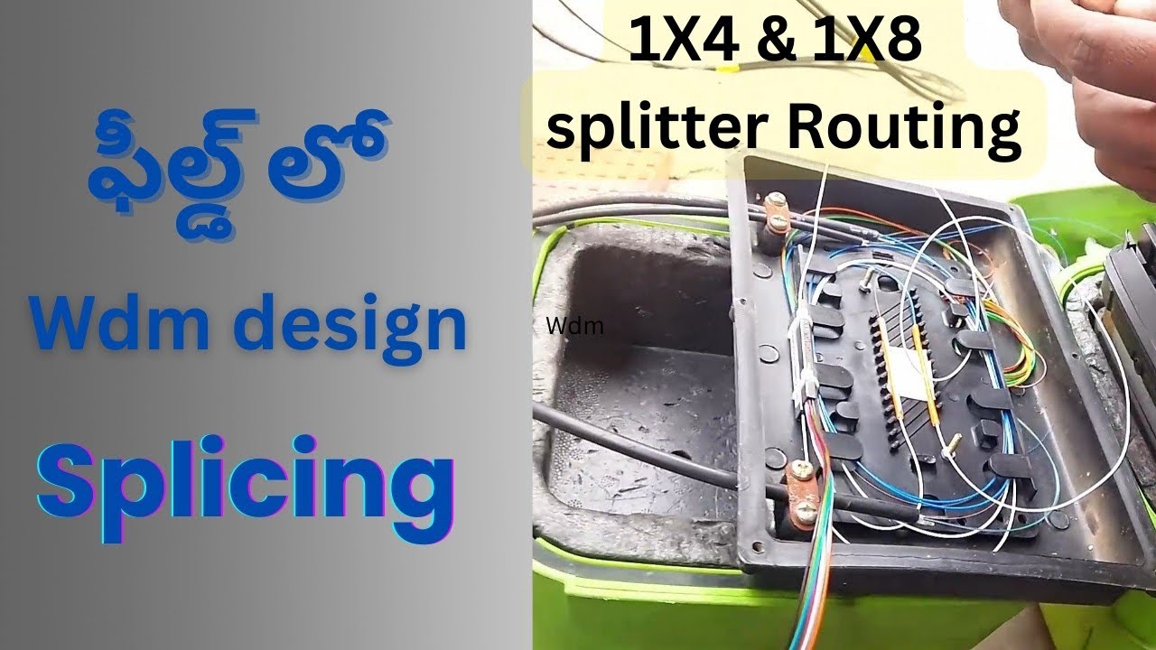 Wdm 1X4 & 1X8 Splitter splicing & Routing