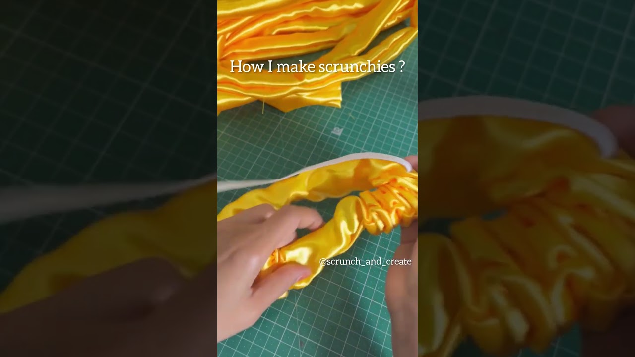 DIY Satin Scrunchies #scrunchies #handmade #hairaccessories #shorts