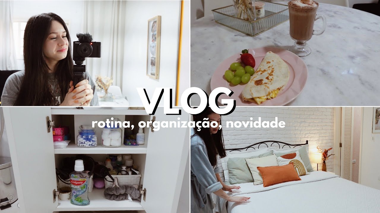 VLOG: rotina da manhã, organização e novidade! ✨
