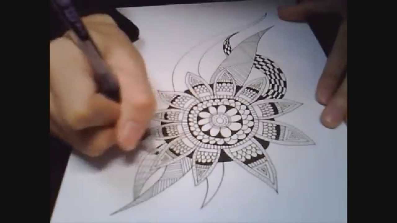 Doodle Botanical Zentangle