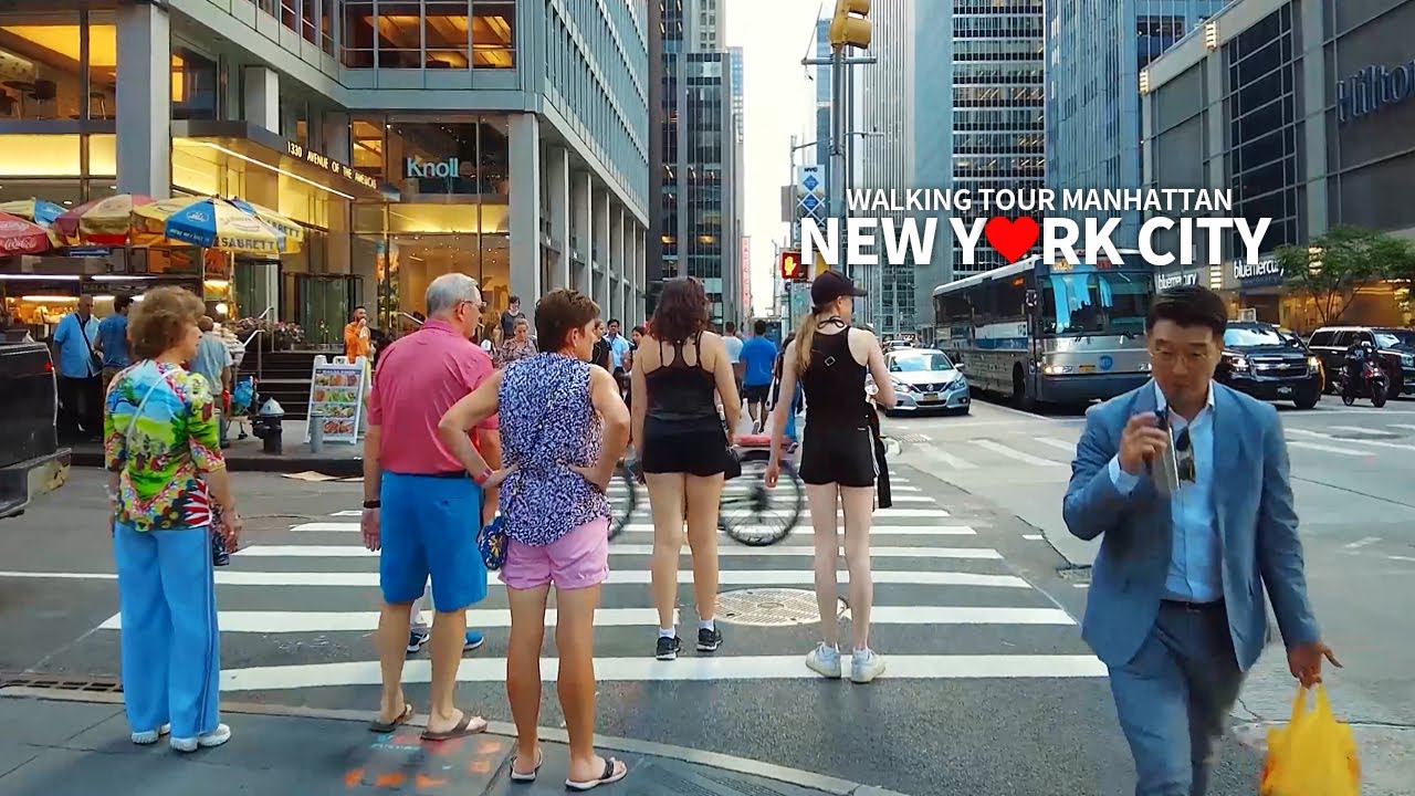 [Full] SUMMER TRAVEL IN NEW YORK CITY 2 - Walking Tour Manhattan NYC, USA, 4K