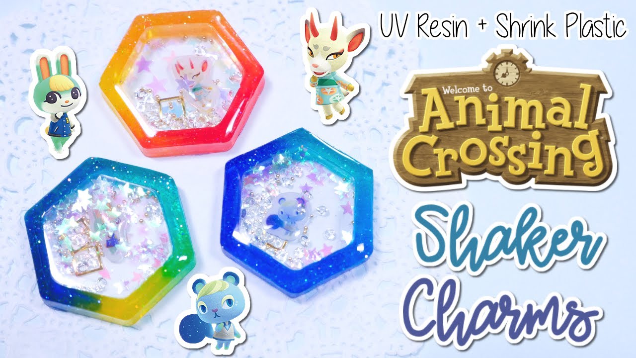 ACNH 2.0 Dream Villager UV Resin Shaker Charms - Ione, Shino, and Sasha | Collab ft. PolymomoTea