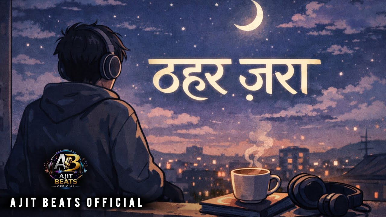 ठहर ज़रा 🌚| New Hindi Relaxing Song | Peaceful Night Vibes | Lofi Calm Music | Ajit Beats Official 