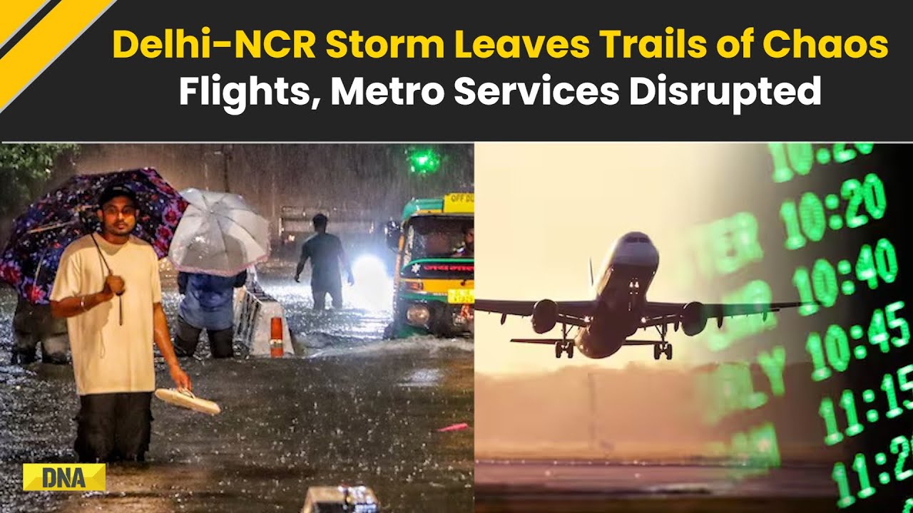 Delhi Rain: 50 Flights Delayed, 10 Diverted As Storm Impacts Delhi Airport Operations